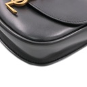 Yves Saint Laurent Kaia Small Leather Crossbody Bag Black