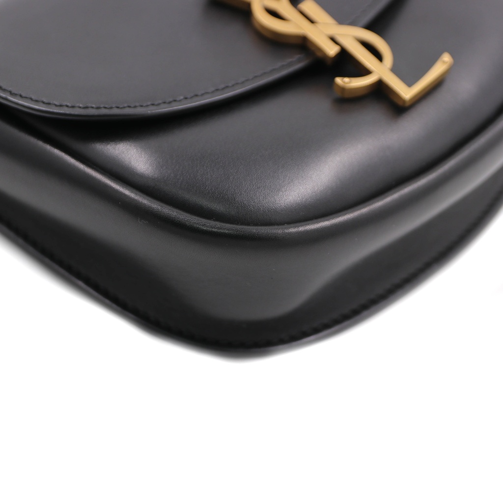 Yves Saint Laurent Kaia Small Leather Crossbody Bag Black