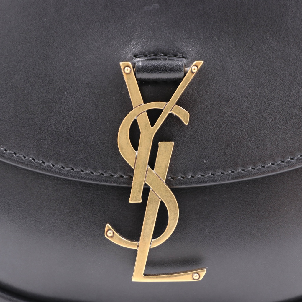 Yves Saint Laurent Kaia Small Leather Crossbody Bag Black