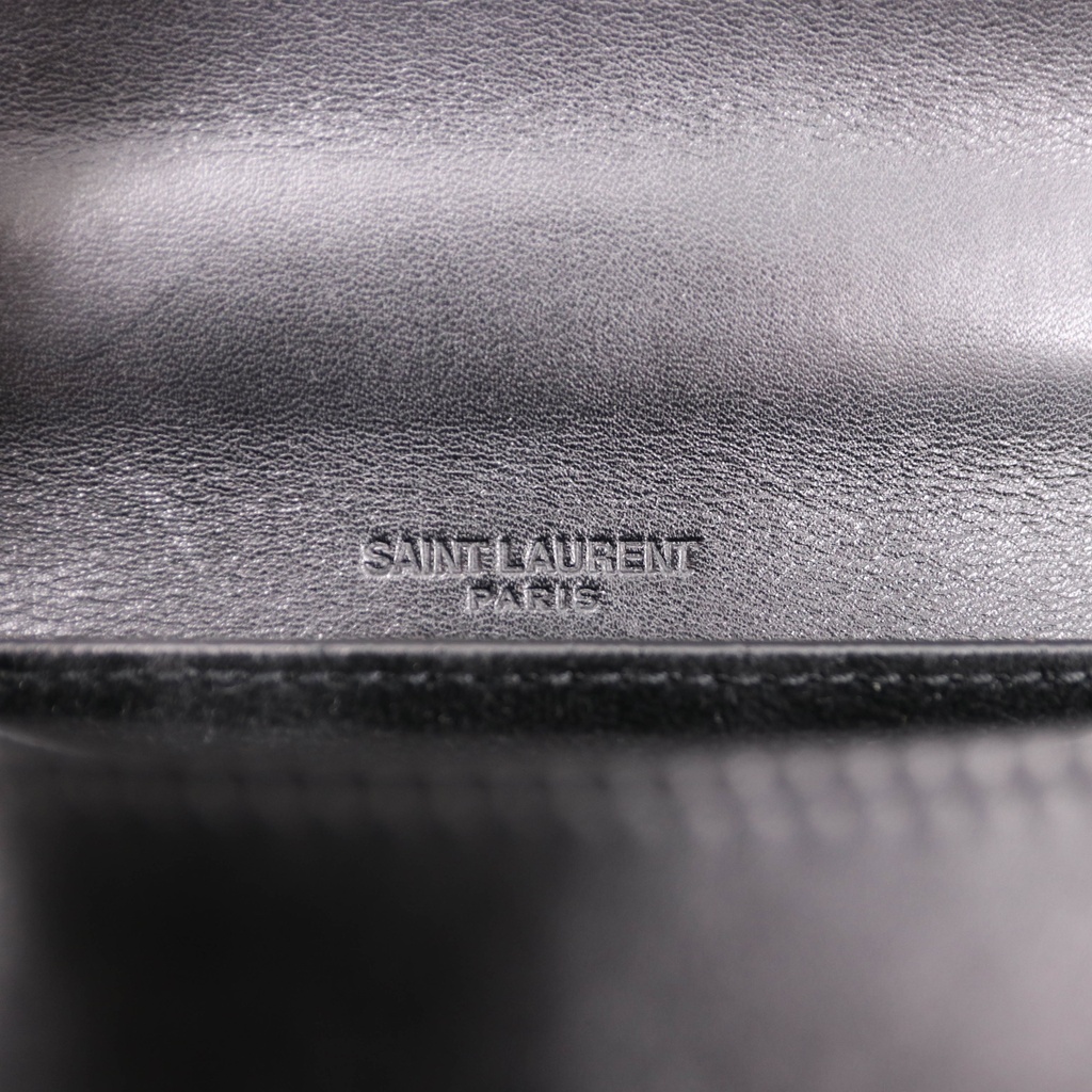 Yves Saint Laurent Kaia Small Leather Crossbody Bag Black