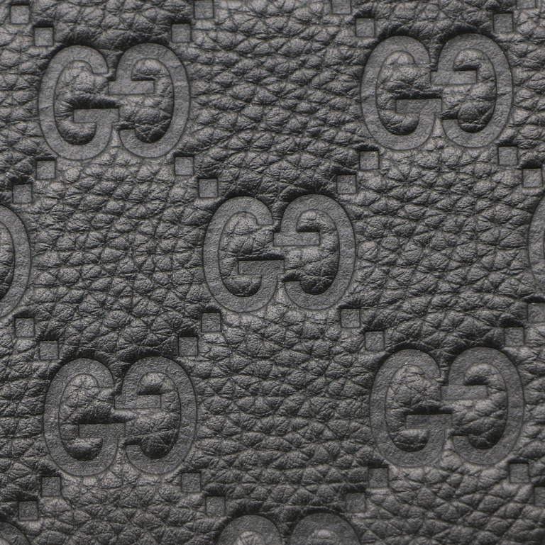 Gucci GG Embossed Leather Black Wallet 835001