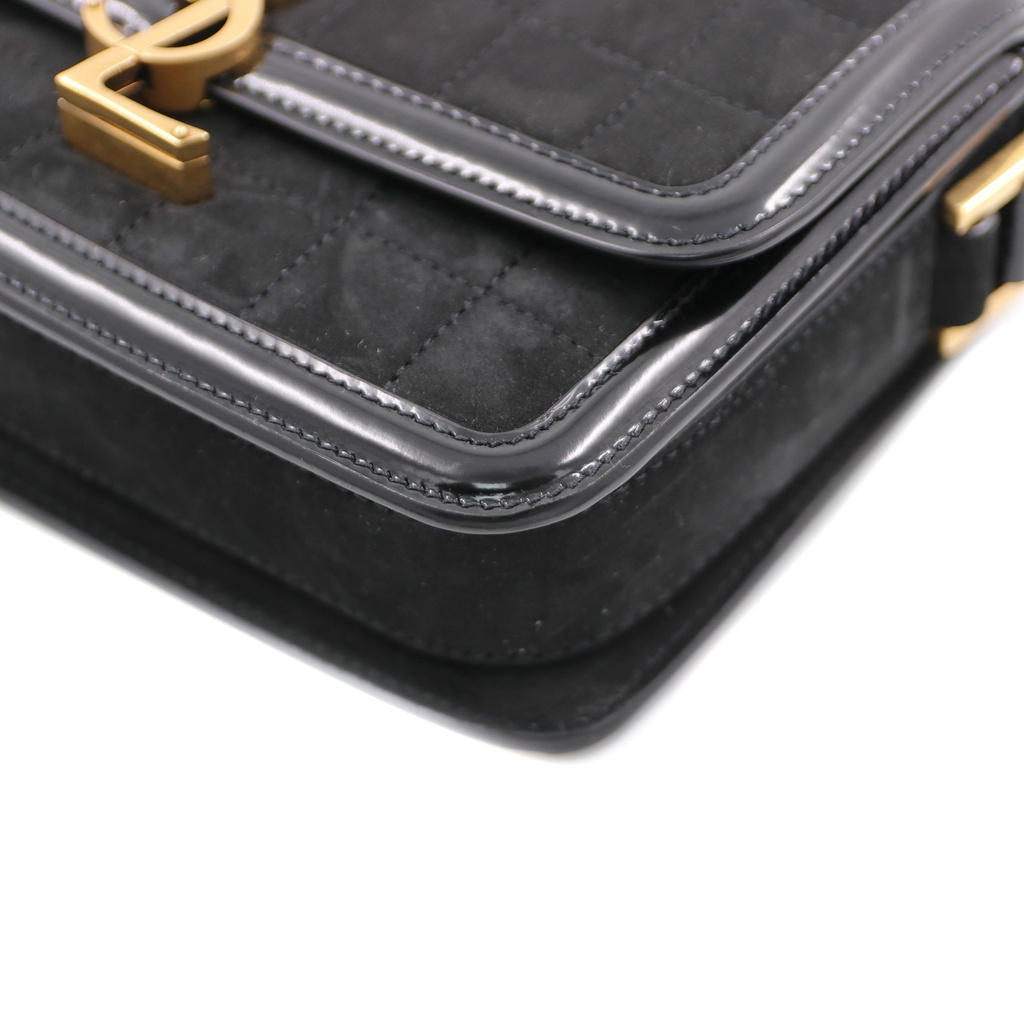 Saint Laurent Small Solferino Black Crossbody Bag