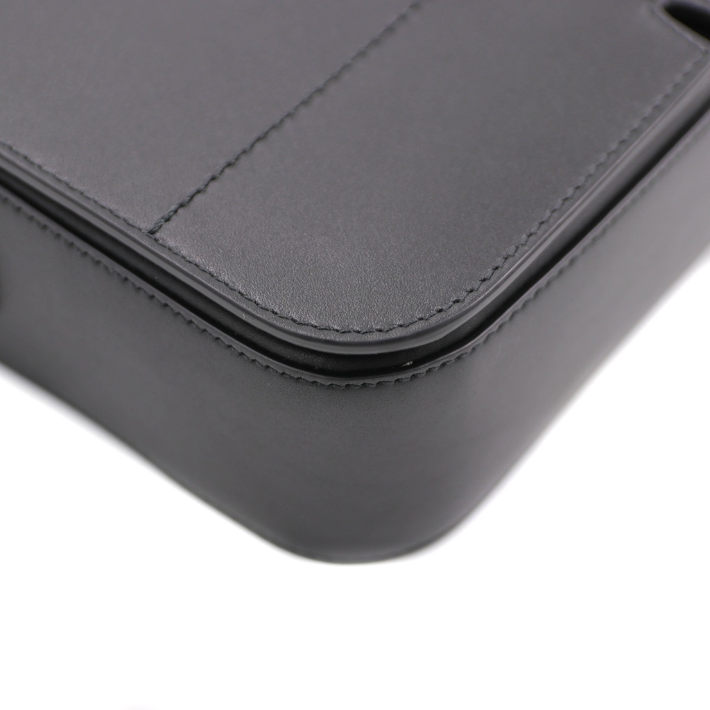 Burberry Leather Snip Crossbody Black