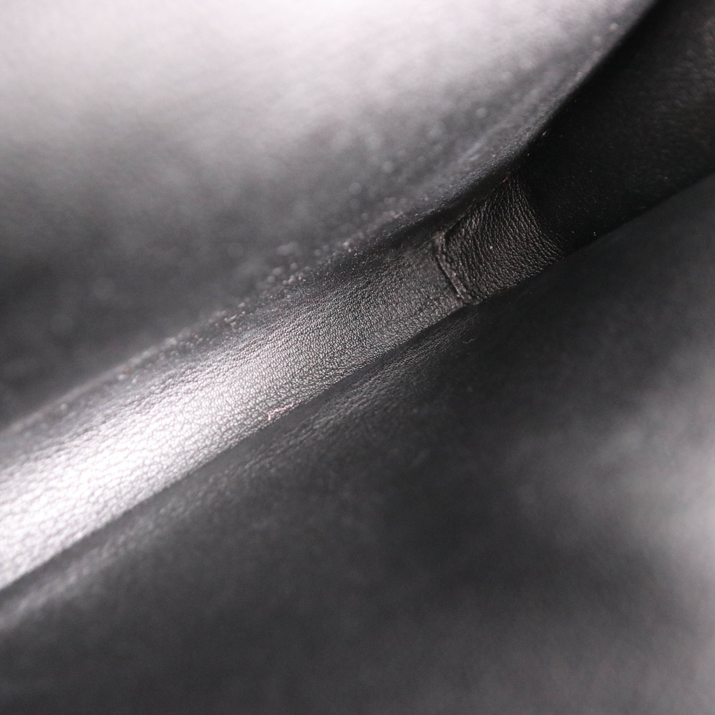 Hermes Kelly Depeches 25 Black Soft Leather Year 2021