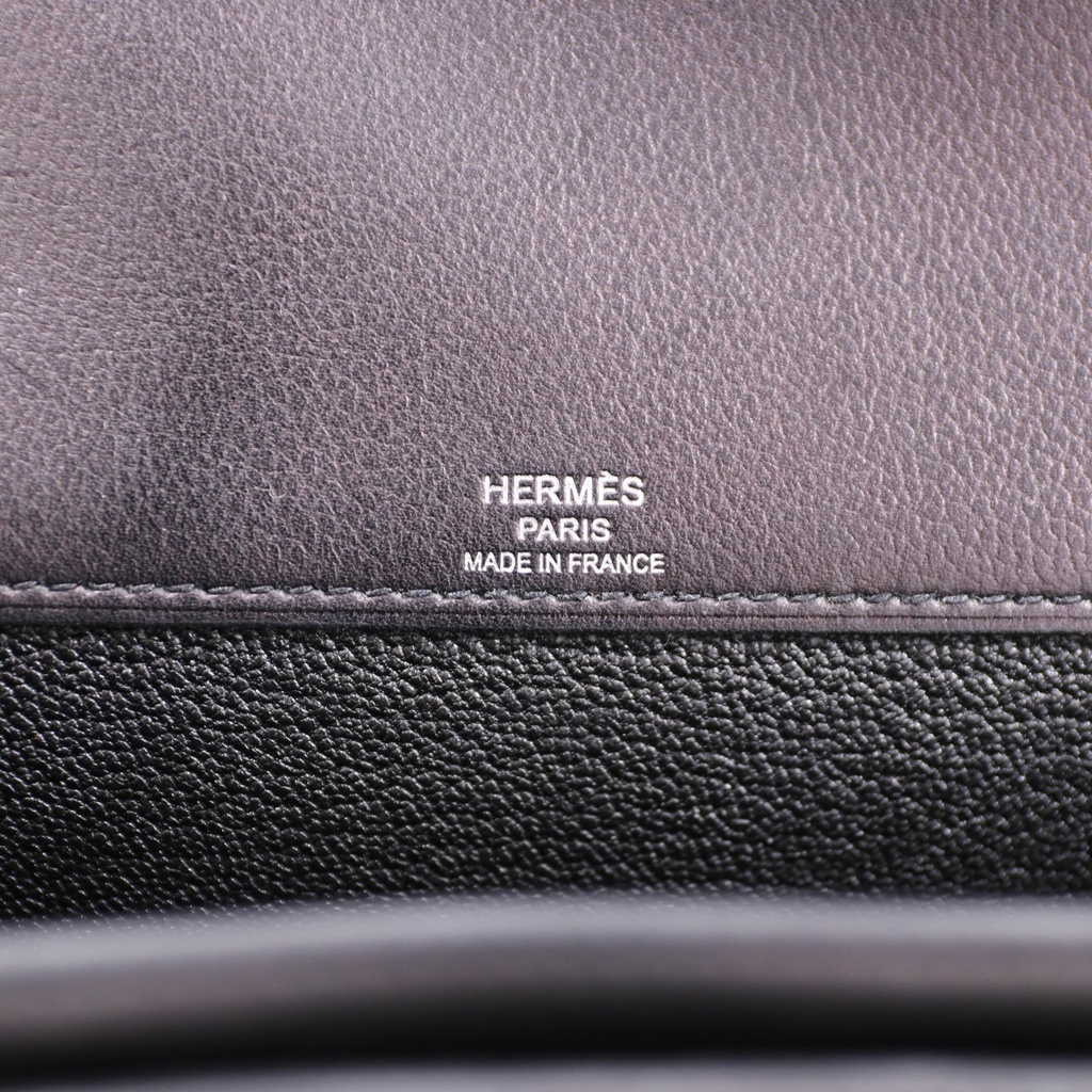 Hermes Kelly Depeches 25 Black Soft Leather Year 2021