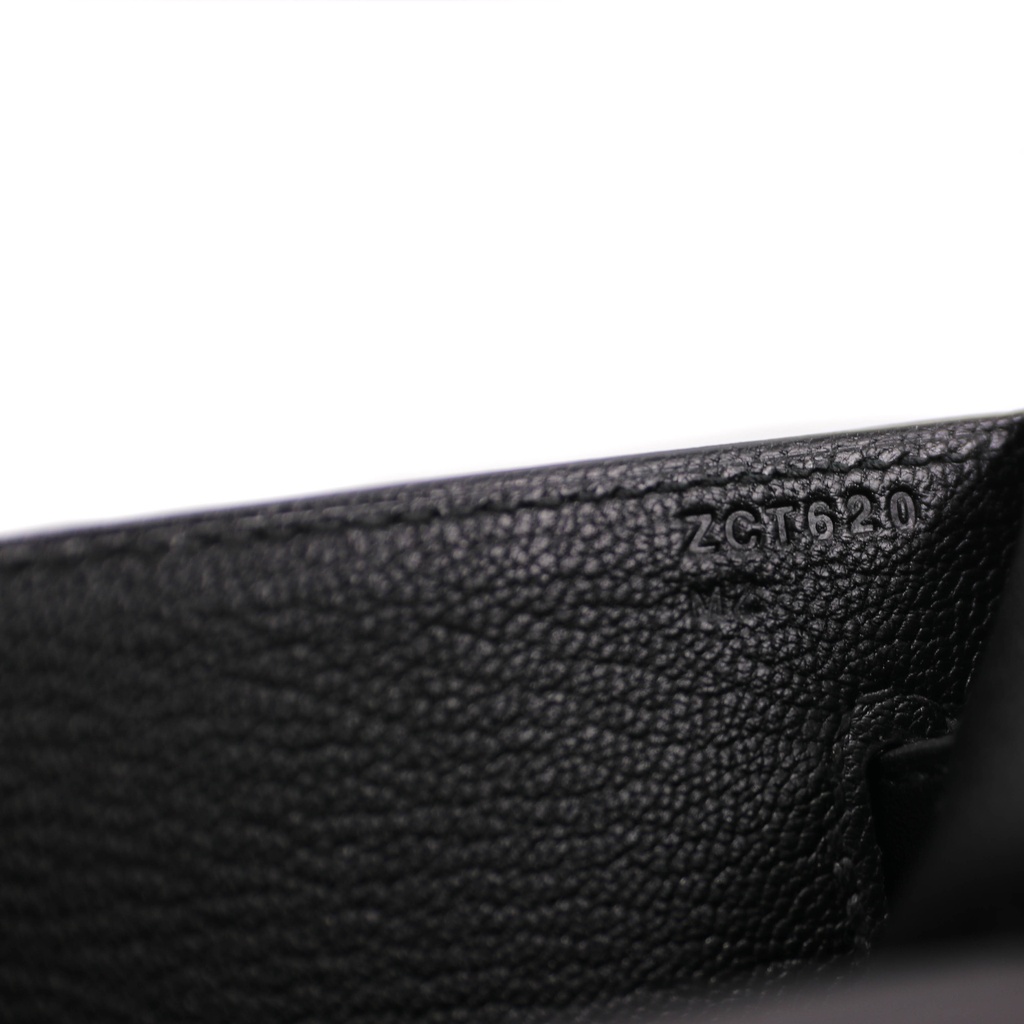 Hermes Kelly Depeches 25 Black Soft Leather Year 2021