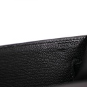 Hermes Kelly Depeches 25 Black Soft Leather Year 2021
