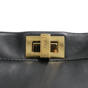 Fendi Peekaboo Small Leather Bag Black