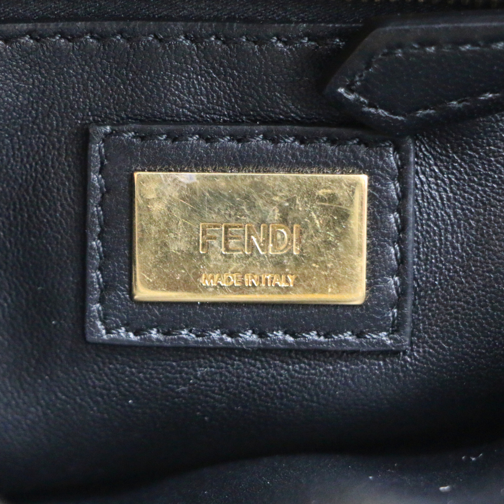 Fendi Peekaboo Small Leather Bag Black