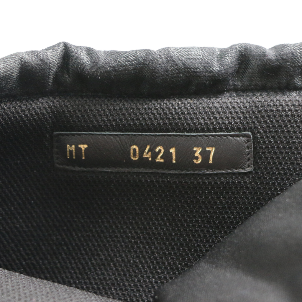 Christian Dior Women's DiorIron Ankle Boots Oblique Shiny Technical Fabric Size 37