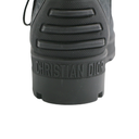 Christian Dior Women's DiorIron Ankle Boots Oblique Shiny Technical Fabric Size 37