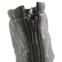 Christian Dior Women's DiorIron Ankle Boots Oblique Shiny Technical Fabric Size 37