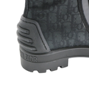 Christian Dior Women's DiorIron Ankle Boots Oblique Shiny Technical Fabric Size 37