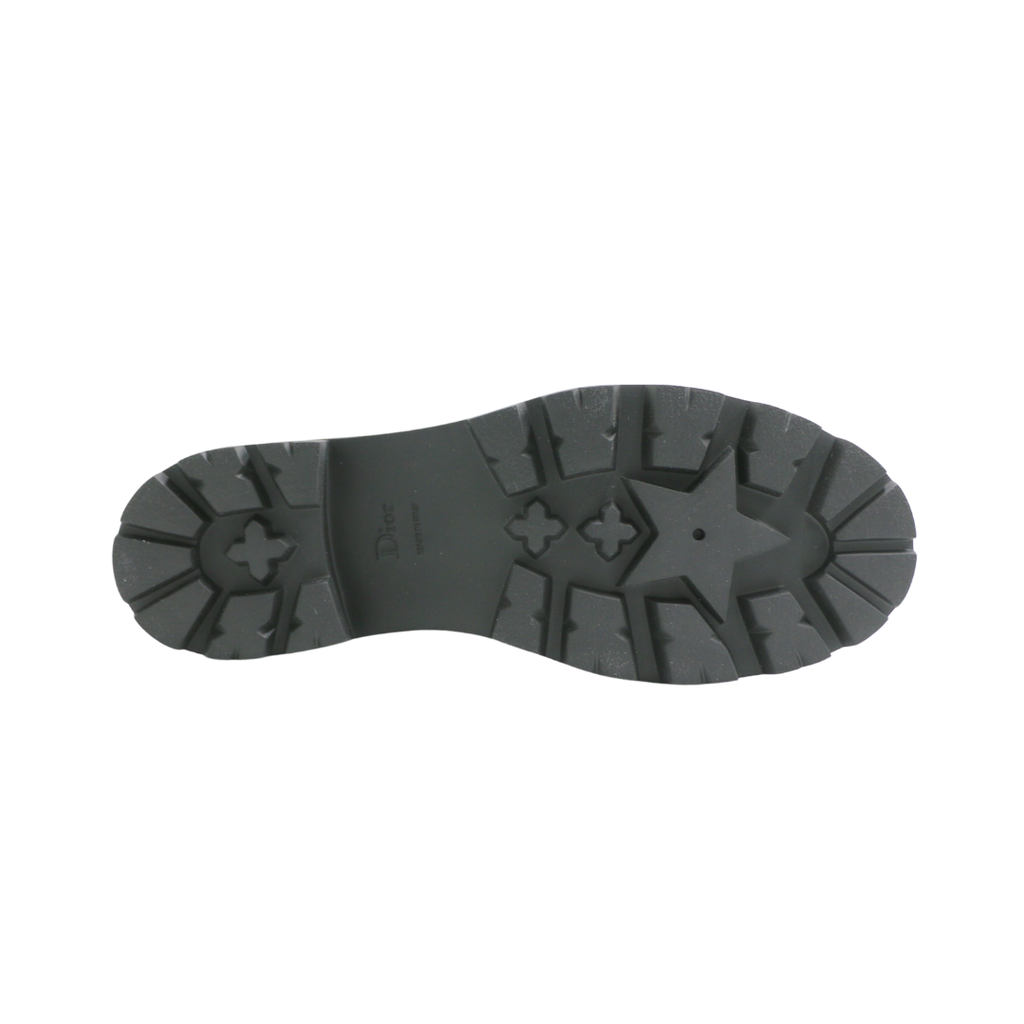 Christian Dior Dior D-Major Boot in Black Technical Fabric and Calfskin Size 38