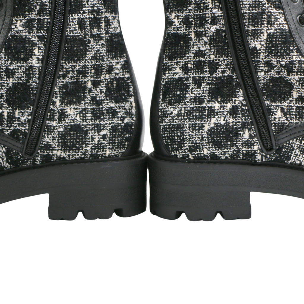 Christian Dior Dior D-Major Boot in Black Technical Fabric and Calfskin Size 38