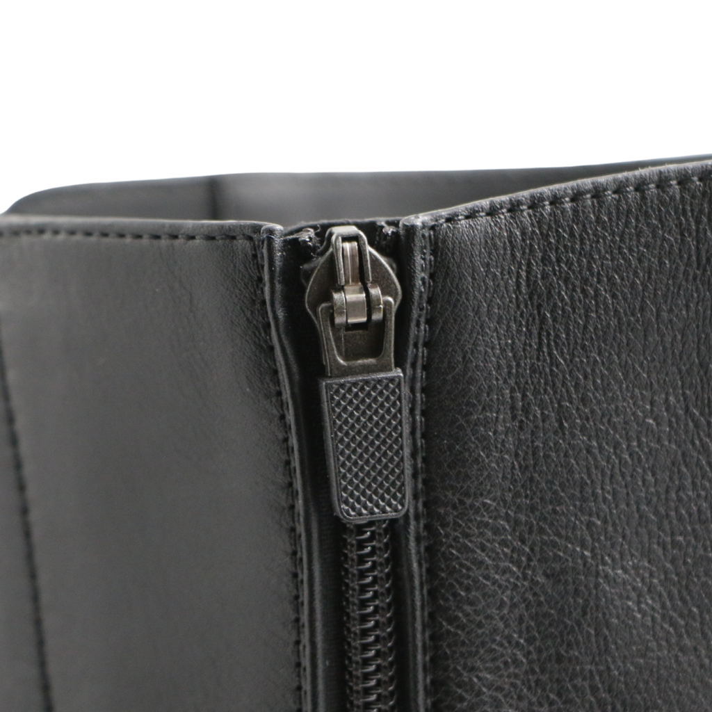 Christian Dior Dior D-Major Boot in Black Technical Fabric and Calfskin Size 38