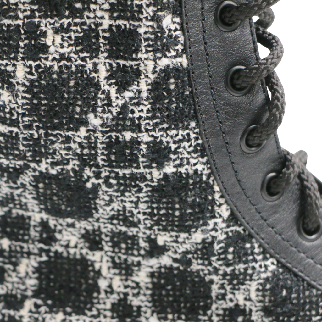 Christian Dior Dior D-Major Boot in Black Technical Fabric and Calfskin Size 36 1/2