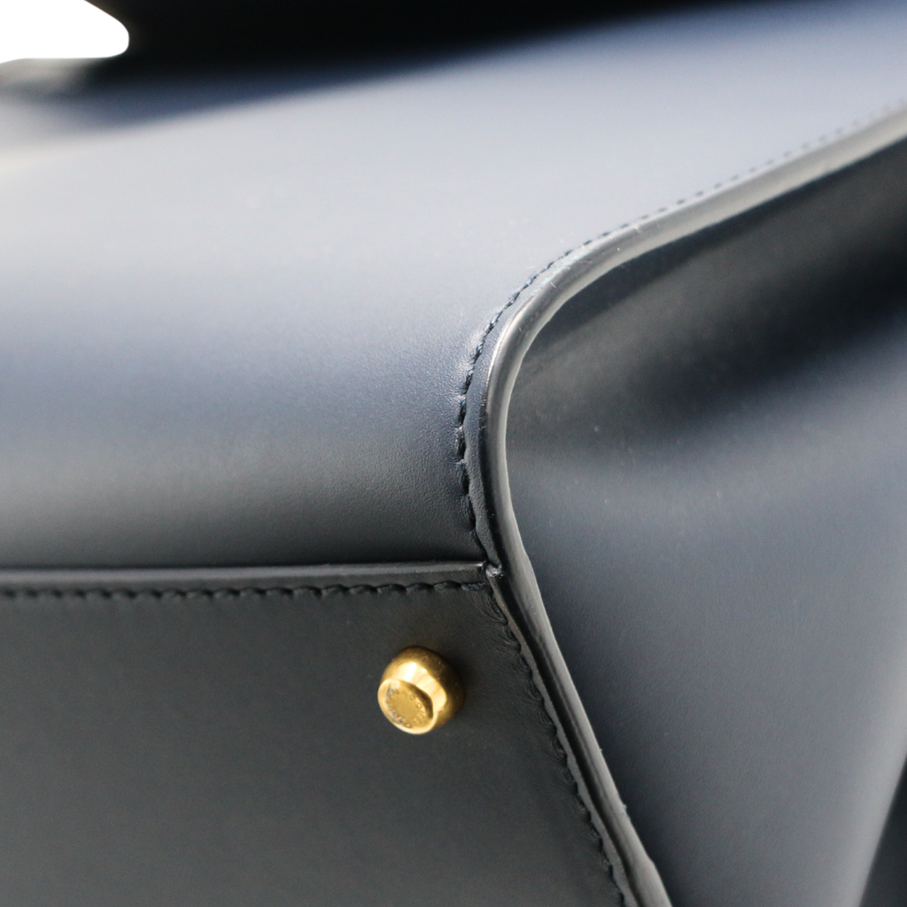 Dolce and Gabbana Large Sicily Navy Blue Handbag