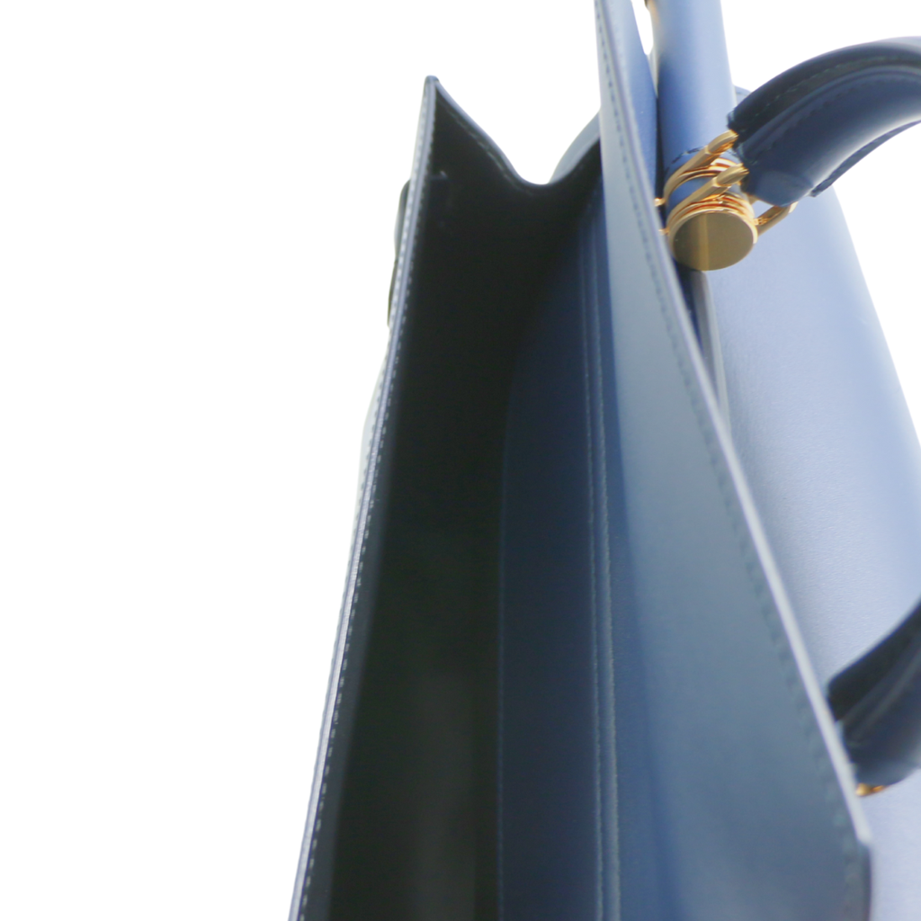 Dolce and Gabbana Large Sicily Navy Blue Handbag