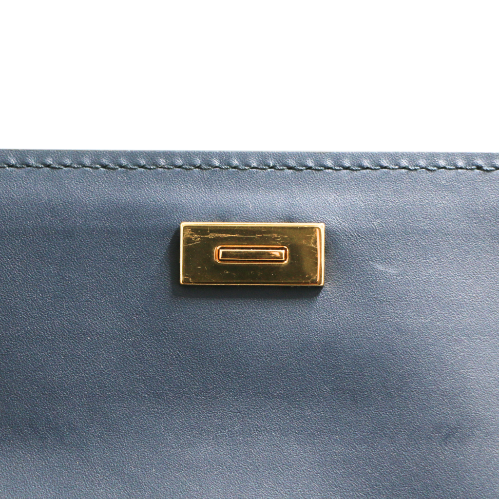 Dolce and Gabbana Large Sicily Navy Blue Handbag