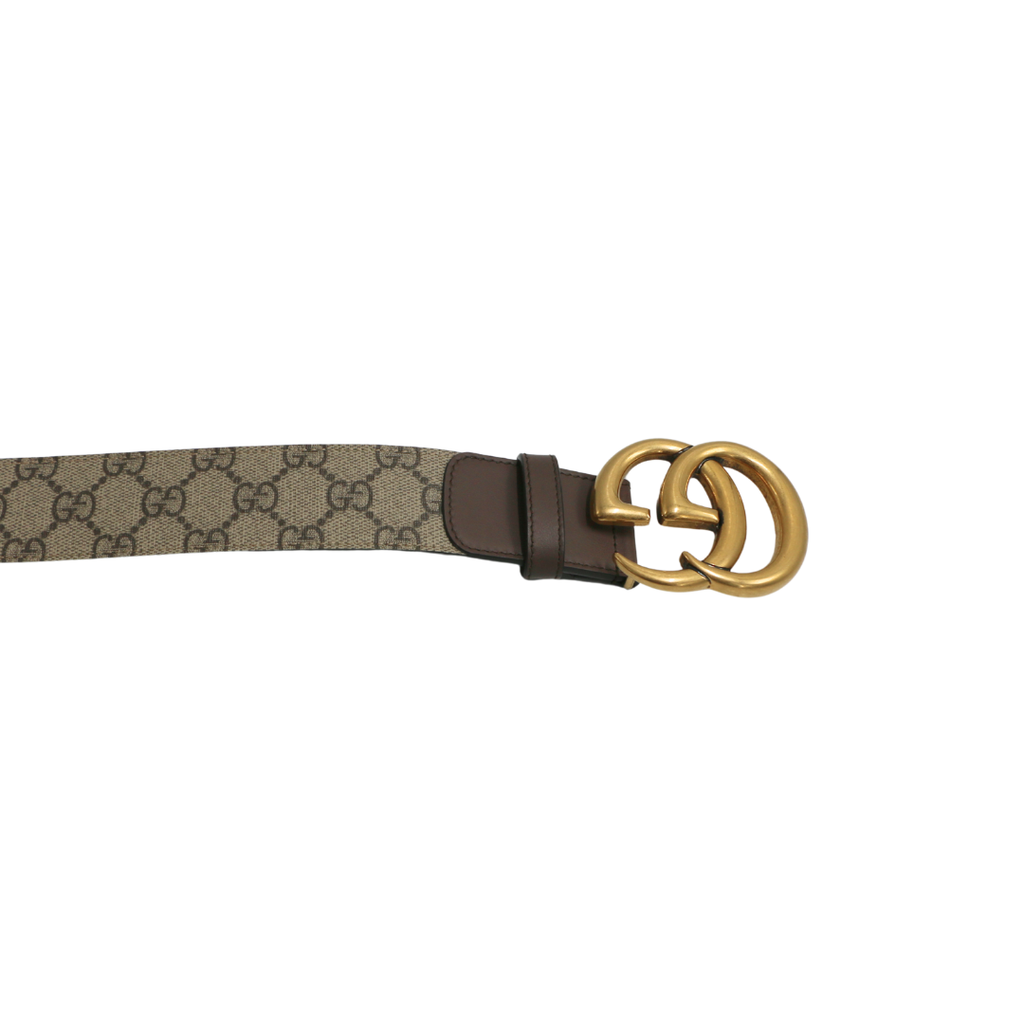 Gucci 2015 Re-Edition Wide Leather Belt 400593 Size 80 32