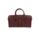 Gucci Ophidia Leather 2 Way Handbag Bordeaux 524532
