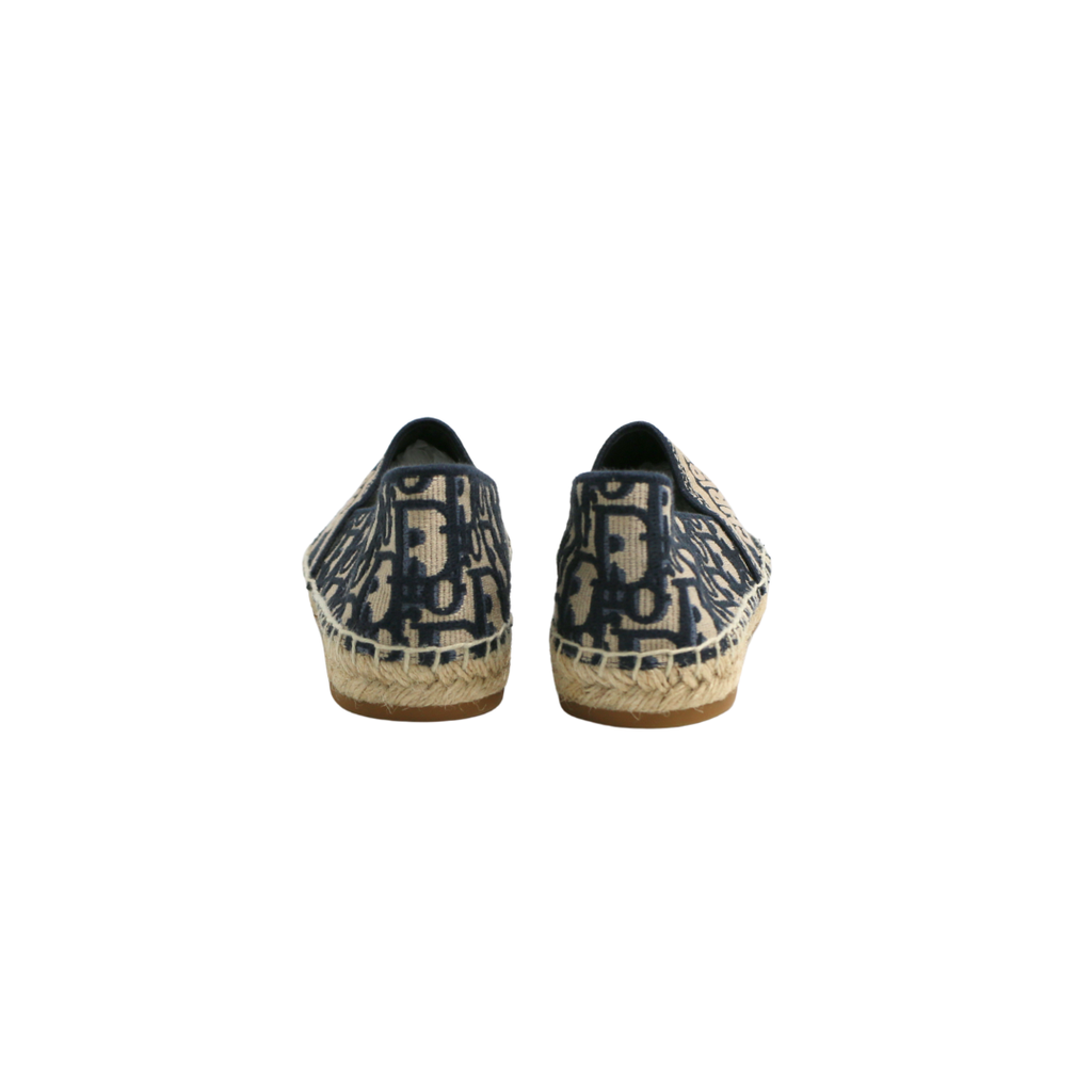 Christian Dior Grannville Espadrille Blue Size 36