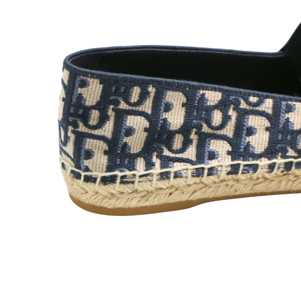 Christian Dior Grannville Espadrille Blue Size 36