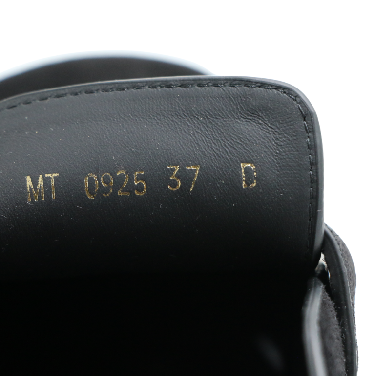 Christian Dior Boy Mule Black Suede Black Size 37