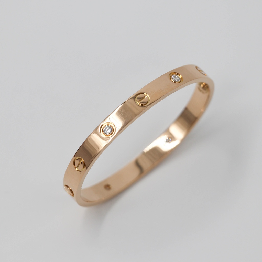 Cartier Love Bracelet Half Diamond (4PD) 750PG 16 QA9340 Old Opening/Closing