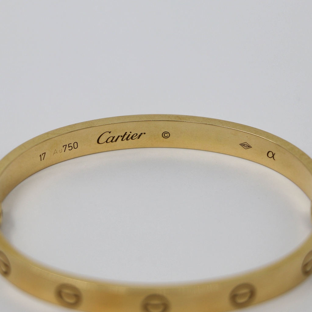Cartier Love Bracelet 750PG 17 QZ3491 Old Opening/Closing