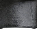 Prada Saffiano Triangle Tri-Fold Wallet Black