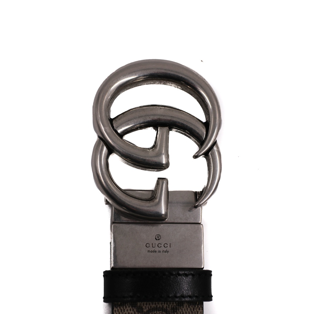 Gucci GG Supreme Reversible Belt In Size 75 30 627055
