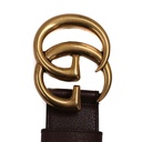 Gucci 2015 Re-Edition Wide Leather Belt 400593 Size 70 28