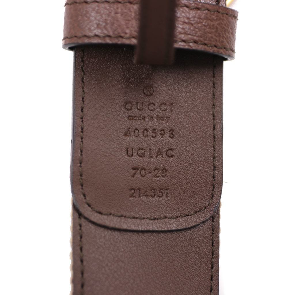 Gucci 2015 Re-Edition Wide Leather Belt 400593 Size 70 28