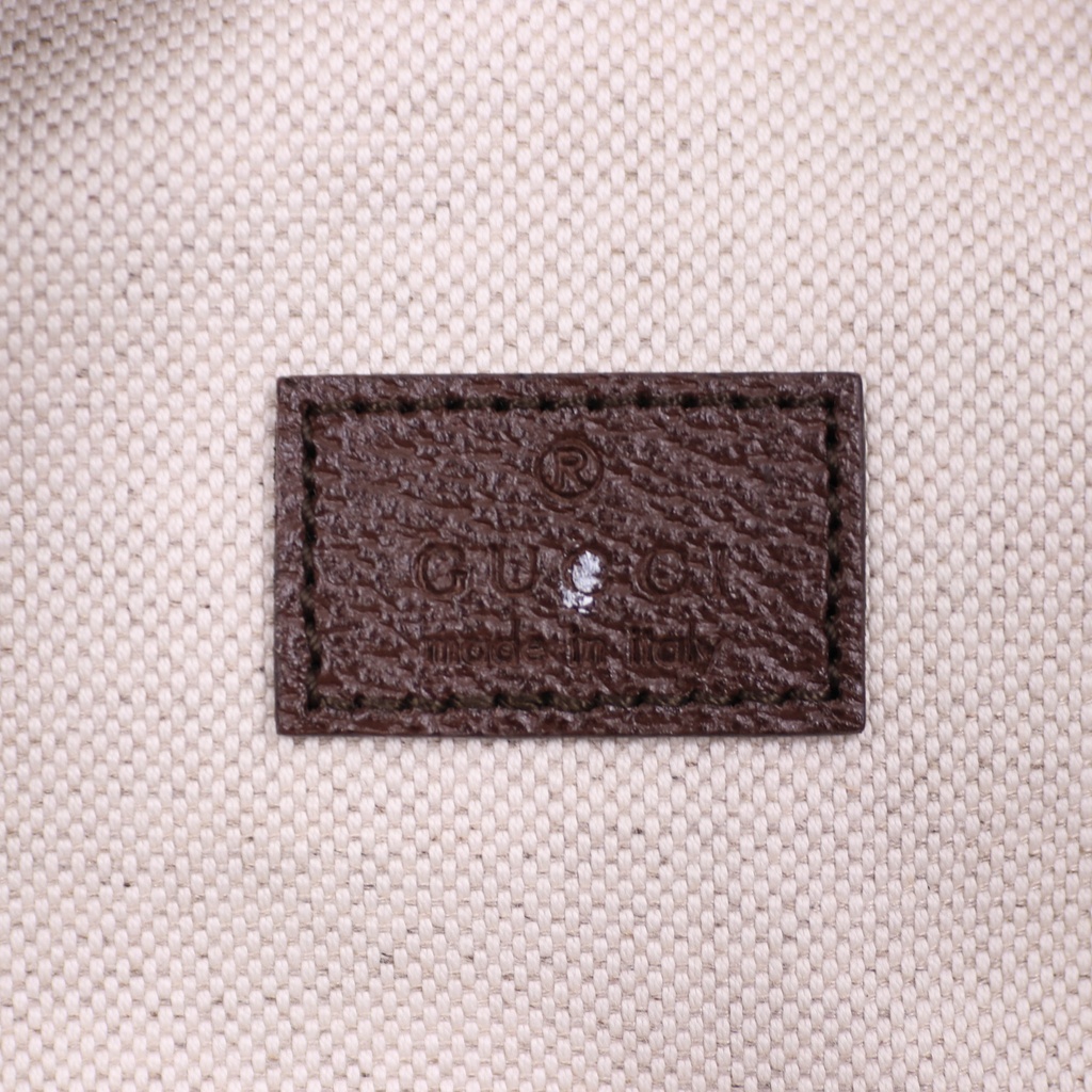 Gucci Jumbo GG Canvas Leather Belt Bag Camel 696031