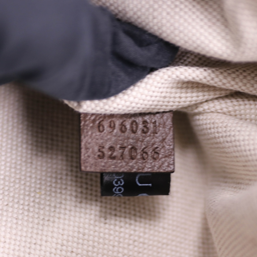 Gucci Jumbo GG Canvas Leather Belt Bag Camel 696031