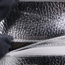 Gucci GG Marmont Bi-Color Card Case Wallet In Beige And Silver Leather 658610