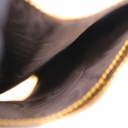 Gucci GG Marmont Bi-Color Card Case Wallet In Beige And Gold Leather 658610