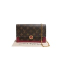 Louis Vuitton Monogram Canvas Flore Chain Wallet Bag
