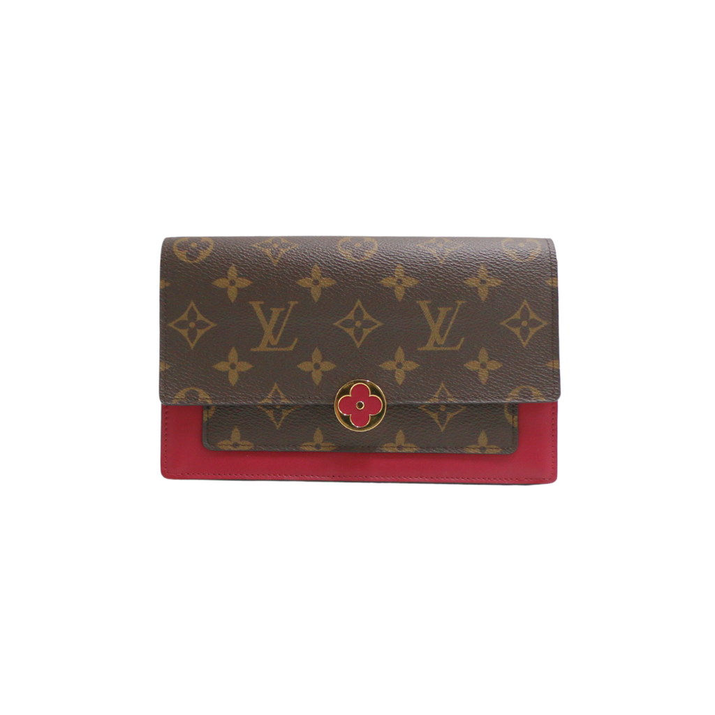 Louis Vuitton Monogram Canvas Flore Chain Wallet Bag