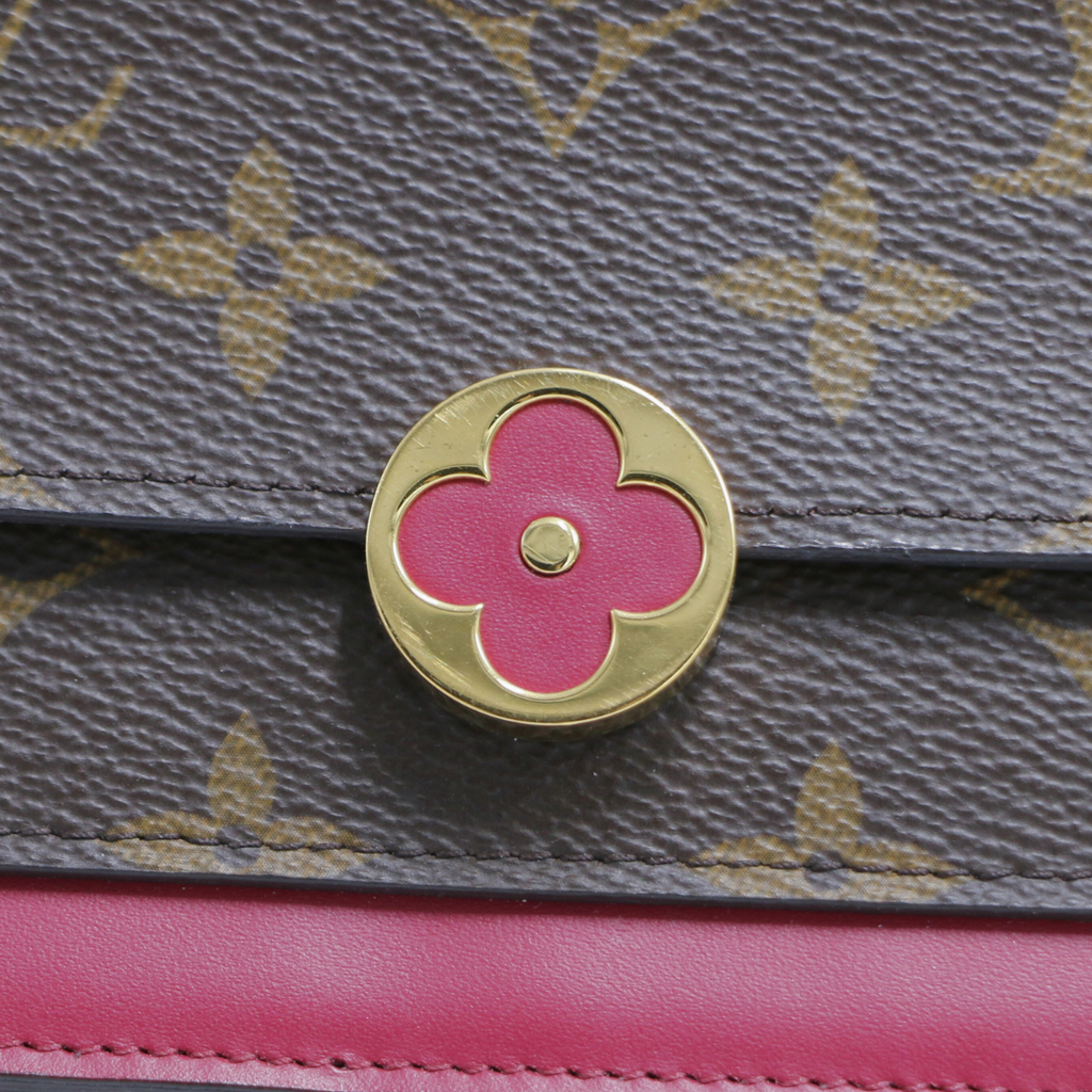 Louis Vuitton Monogram Canvas Flore Chain Wallet Bag