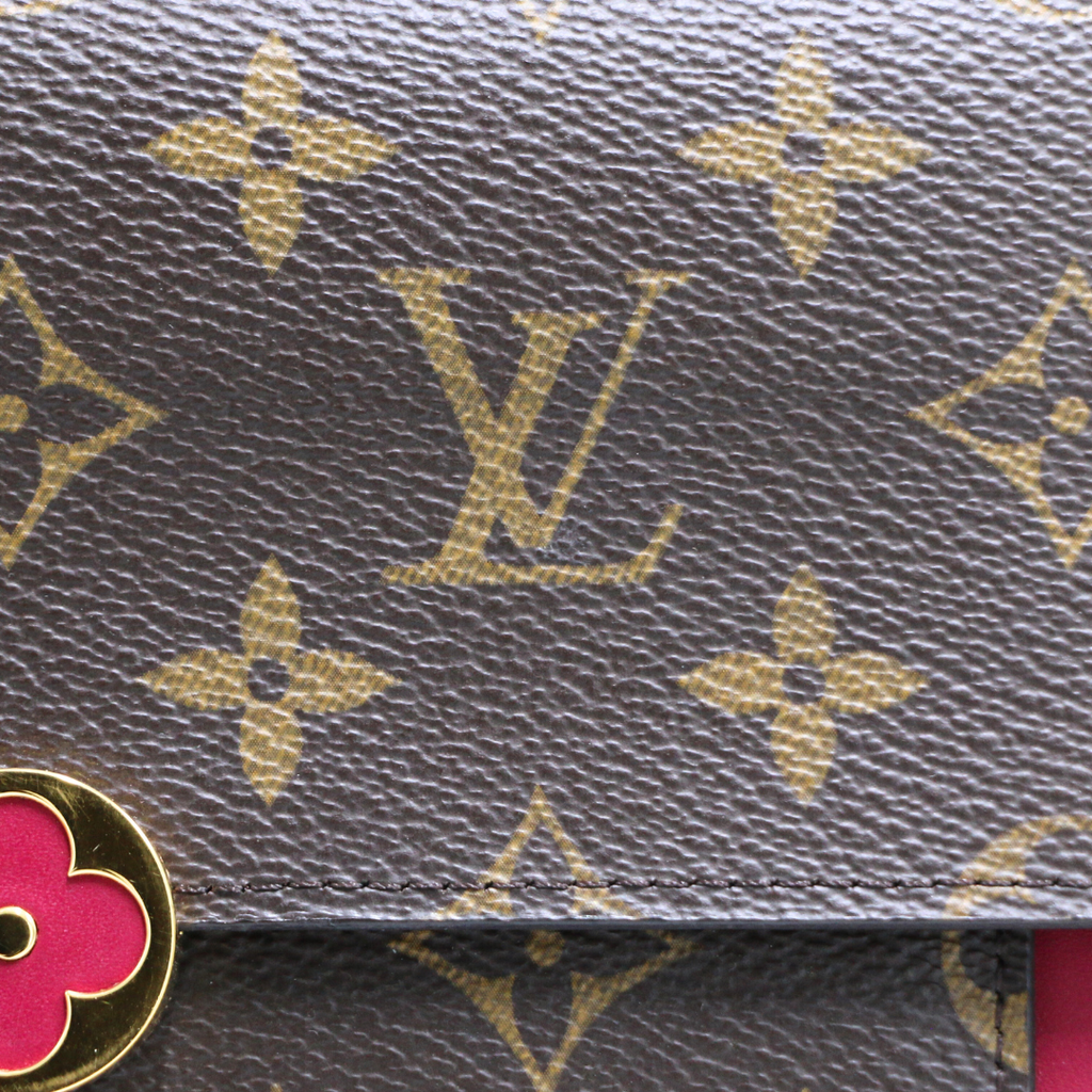 Louis Vuitton Monogram Canvas Flore Chain Wallet Bag