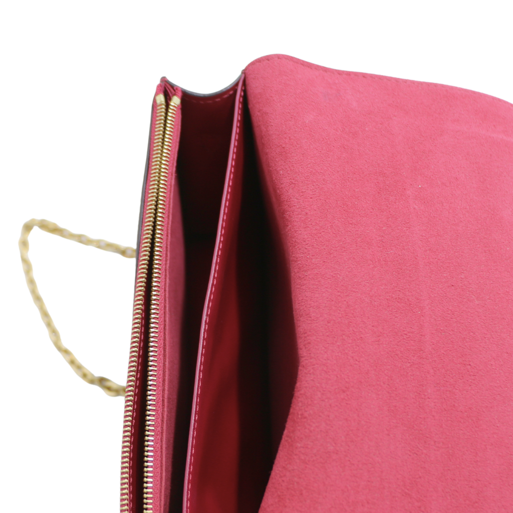 Louis Vuitton Monogram Canvas Flore Chain Wallet Bag