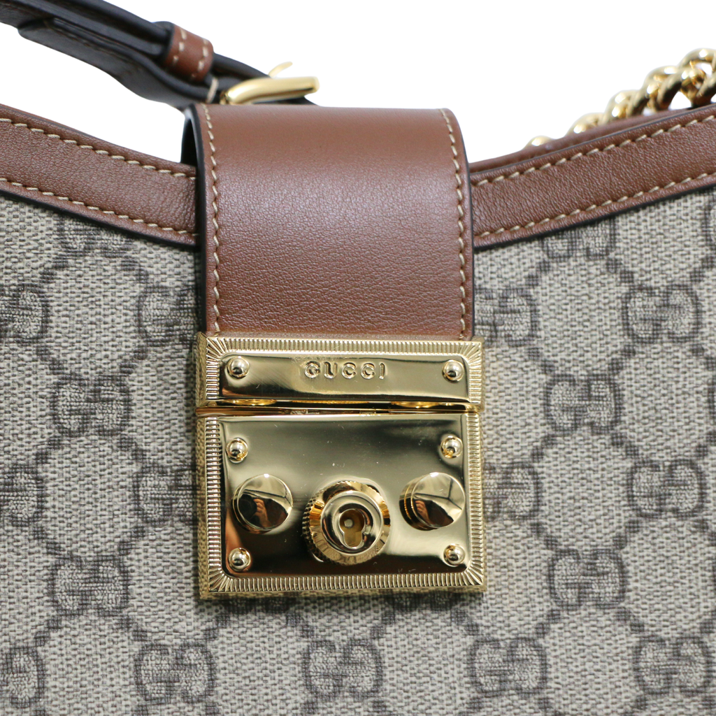 Gucci GG Supreme Small Padlock Shoulder Bag 811705