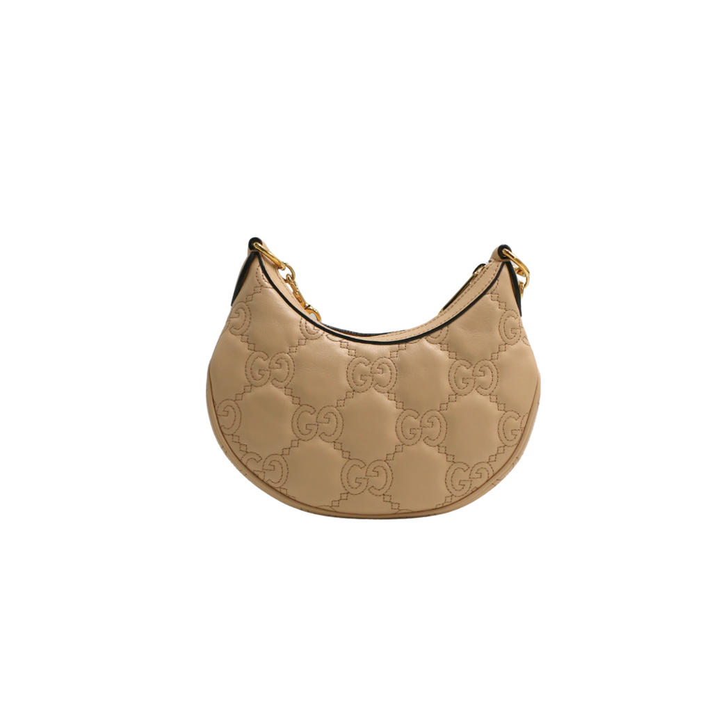 Gucci GG Matelassé Mini Bag In Pink Leather 739736