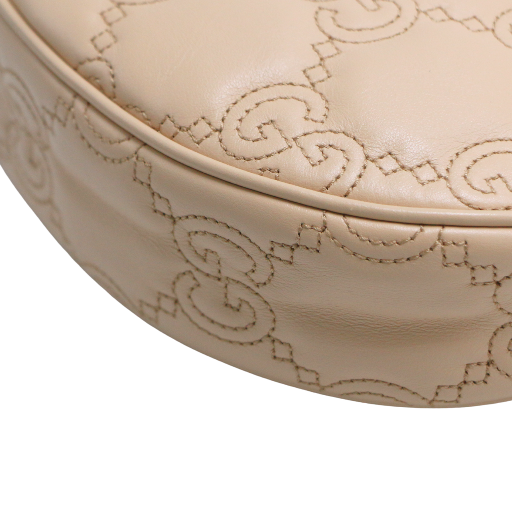 Gucci GG Matelassé Mini Bag In Pink Leather 739736