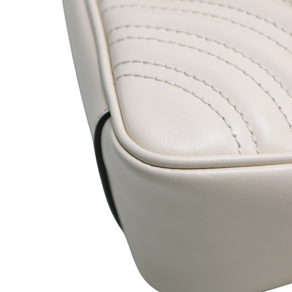 Gucci GG Marmont Chain Shoulder Bag White 446744