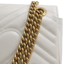 Gucci GG Marmont Chain Shoulder Bag White 446744