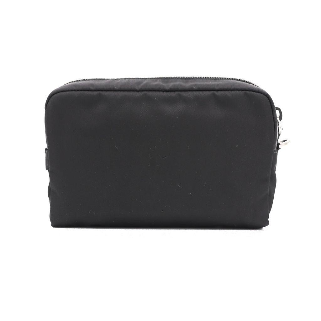 Prada Re-Nylon and Saffiano Leather Pouch Black